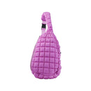 Quilted Sling Bag - Vibrant Purple