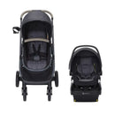 on Board Slide 6-in-1 Travel System with Safety Slide Base - Gray