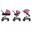 Pivot Modular Travel System With SafeMax Car Seat - Dusty Rose