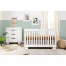 Modo 3-in-1 Convertible Crib with Toddler Bed Conversion Kit - White