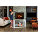 192-Inch 8 Panel Double Door Super Wide 2-in-1 Configurable Metal Safety Gate