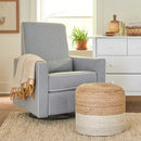 Piper Recliner - Gray with Cream Piping