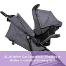 Venture 3-Wheel Stroller Travel System - Stellar Gray