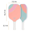 2 Player Poly Paddle Set - Yellow/Green
