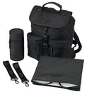 Sustainable Backpack Diaper Bag - Black