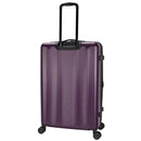 Hardside Large Checked Spinner Suitcase - Dark Purple