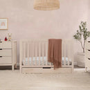 Colby 4-in-1 Convertible Crib with Trundle Drawer - Washed Natural