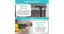 Step Safe Clear Walk Through Baby Gate - Black