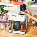 Multi-Brew 12-Cup Programmable Drip & Single-Serve Coffee Maker - White Icing