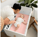 Muslin Fitted Bassinet Crib Sheet - Lace Pink