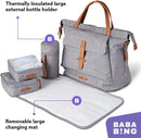 Erin Backpack Diaper Bag - Grey Marl
