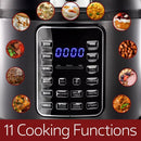6 Quart 11-in-1 Electric Pressure Cooker, Multi-Cooker with Stainless Steel Crock