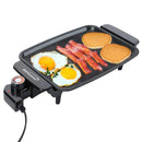 12-In. x 10-In. 1,200-Watt Electric Griddle with Ceramic Non-Stick Coating - Black