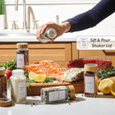 24 Glass Spice Jars with Labels, Bamboo Shaker Lids & Funnel, Airtight Food
