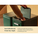 45L 2-Drawer Recycling Bin - Stone