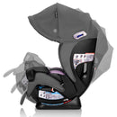 All4Stages Slim Plus Canopy 4-in-1 Convertible Car Seat - Bodie Gray