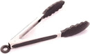Utility Tong with Rubber Tip and Locking Clip, 9-Inch (4-Pack)