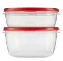 Food Storage Containers with Easy Find Lids - Red