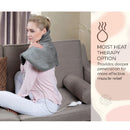 Electric Neck & Shoulder Heating Pad + Memory Foam Travel Pillow