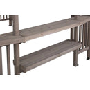 SummerCove 10 ft. x 14 ft. Light Gray Cedar Frame Arched Pergola with Shelves