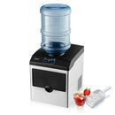 2-in-1 Stainless Steel Countertop Ice Maker With Water Dispenser