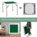 4-Player Mahjong Game Table With Iron Frame