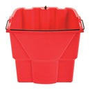 Rubbermaid WaveBrake 18 qt Wringer Bucket Red, Pack of 6