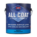 H&K Paints All-Coat Semi-Gloss Autumn Tan Water-Based Paint Exterior and Interior 1 gal, Pack of 4