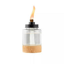 Lamplight, Wood Glass Table Torch