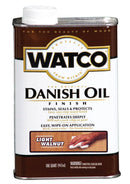WATCO Transparent Light Walnut Oil-Based Danish Oil 1 qt, Pack of 4