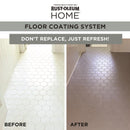 Rust-Oleum HOME Anti-Slip Textured White Tint Base Floor Coating Kit 1 qt, Pack of 2