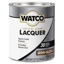 WATCO Semi-Gloss Crystal Clear Oil-Based Wood Finish Lacquer 1 qt, Pack of 2
