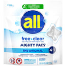 All Mighty Pacs Free & Clear Scent Laundry Detergent Pod 25.8 oz 39 pk, Pack of 6