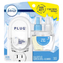 Febreze Plug Linen & Sky Scent Air Freshener Starter Kit 0.87 oz Liquid 1 pk, Pack of 4