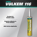 Vulkem 116 White Polyurethane Window and Door Caulk Sealant 10.1 fl. oz., Pack of 12