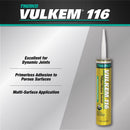 Vulkem 116 Gray Polyurethane Window and Door Caulk Sealant 10.1 fl. oz., Pack of 12