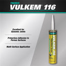 Vulkem 116 Dark Bronze Polyurethane Window and Door Caulk Sealant 10.1 fl. oz., Pack of 12