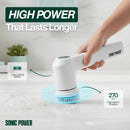 Sonic Power 2.5 in. W Medium Bristle 7 in. Plastic Handle Tub & Tile Scrubber