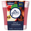 Glade Red Apple Cinnamon Scent Air Freshener Candle 4.08 oz, Pack of 6