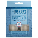 Mrs. Meyer's Clean Day Rain Water Scent Air Freshener Oil Refill 0.67 oz Liquid 2 pk, Pack of 4