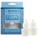 Mrs. Meyer's Clean Day Rain Water Scent Air Freshener Oil Refill 0.67 oz Liquid 2 pk, Pack of 4