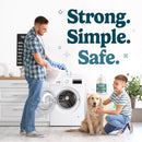 Worry Free Non-Scented Scent Concentrated All Purpose Cleaning Vinegar Liquid 1 gal, Pack of 4