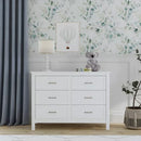 Charlie 6-Drawer Double Dresser - White