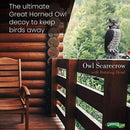 Dalen Gardeneer, Natural Scarecrow Rotating-Head Owl, 18" H