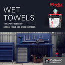 Wypall Polyester/Polyamide/Polypropylene Industrial Towels 12 in. W X 9.5 in. L 450 sheet 75 pk