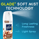 Glade Cashmere Woods Scent Air Freshener 7.3 oz Aerosol, Pack of 6