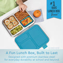 Leak-Resistant Stainless Steel Kids Lunch Box - Dinosaur