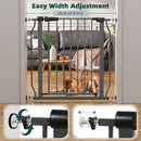 Pressure-Mounted No-Tools Pet Gate - Grey