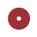 3M Scotch-Brite 16 in. D Non-Woven Natural/Polyester Fiber Buffer Floor Pad Red, Pack of 5