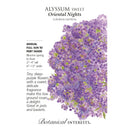 Alyssum, Sweet Oriental Nights Botanical Interests Seeds